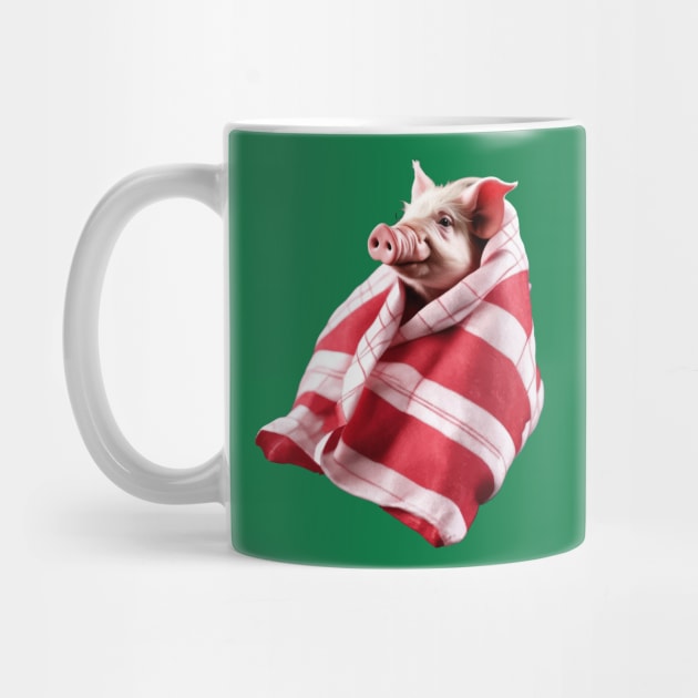 Funny Festive Pigs in Blankets Christmas Pun 2 by taiche